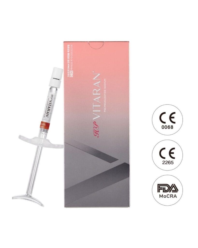 VITARAN polinükleotid intradermal jel enjektörü ve kutusu tam yüz ve el uygulamaları için