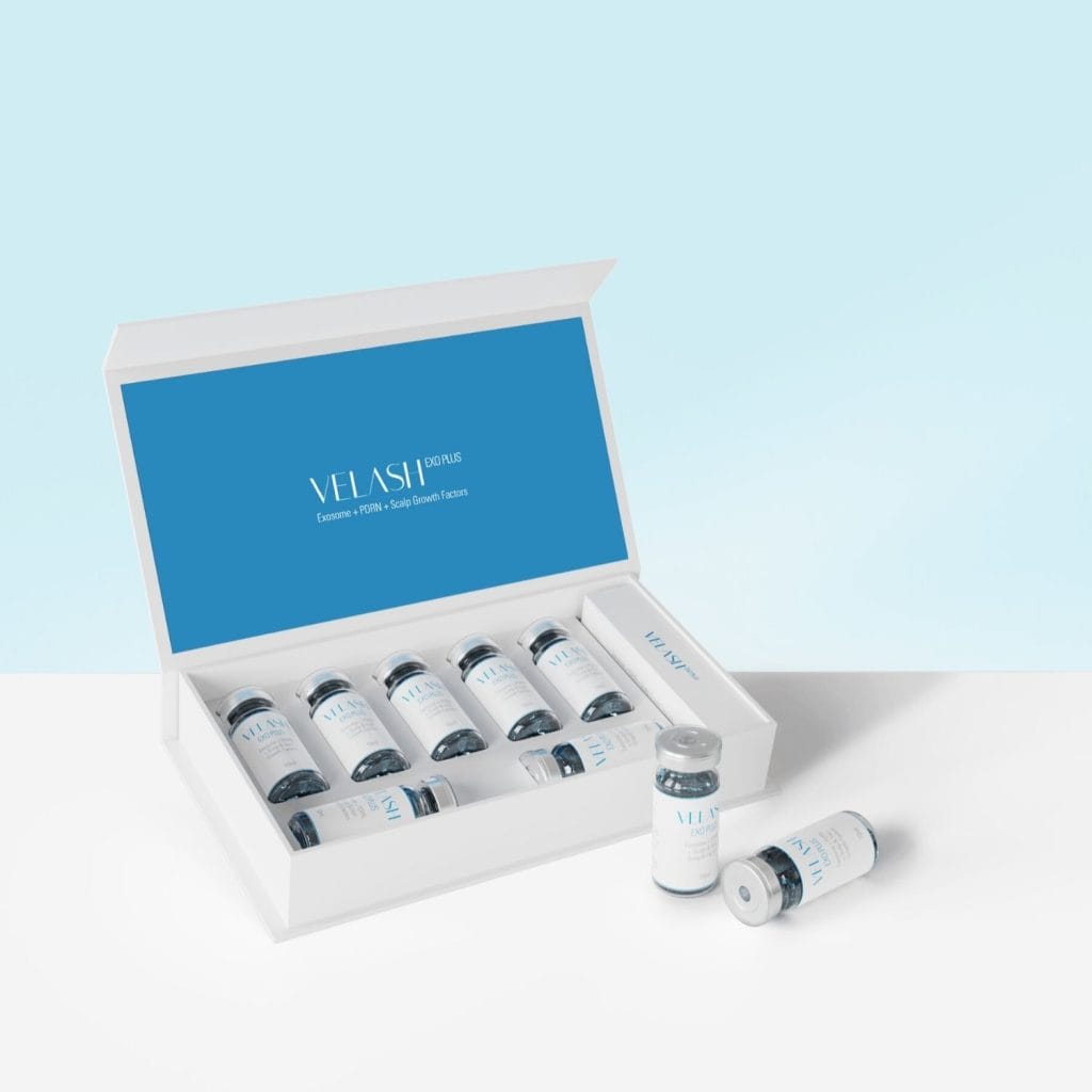 VELASH EXO PLUS Exosome ve PDRN içerikli profesyonel saç derisi bakım solüsyonu, 10 ml x 7 flakon ürün görseli