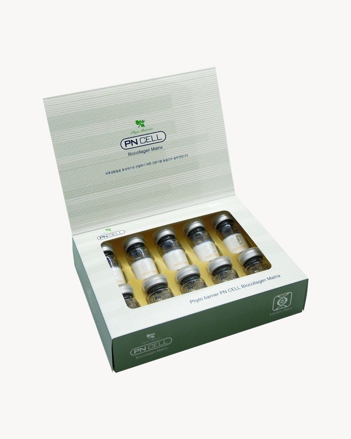 PN CELL Biocollagen Matrix Açık Kutu PN CELL Biocollagen Matrix açık kutu ve flakonlar